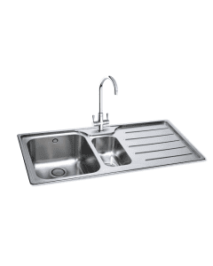 Carron Phoenix Ibis 150 1.5 Bowl RHD Inset Sink Stainless Steel
