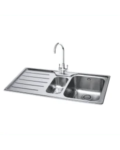 Carron Phoenix Ibis 150 1.5 Bowl LHD Inset Sink Stainless Steel