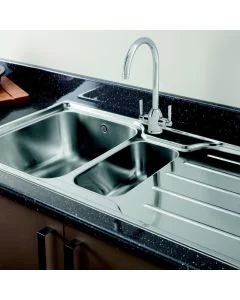 Carron Phoenix Ibis 150 1.5 Bowl RHD Inset Sink Stainless Steel