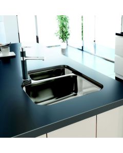 Carron Phoenix Ibis 150U 1.5 Bowl LHSB Undermount Sink Stainless Steel