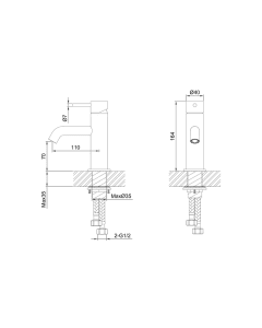 Inox Stainless Steel Basin Mixer