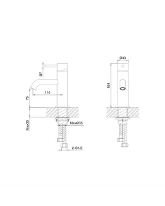 Inox Stainless Steel Basin Mixer