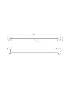 Inox Stainless Steel Towel Rail
