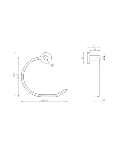 Inox Stainless Steel Towel Ring