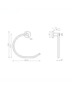 Inox Stainless Steel Towel Ring
