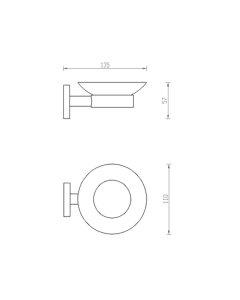 Inox Stainless Steel Soap Dish