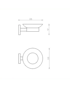 Inox Stainless Steel Soap Dish
