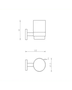 Inox Stainless Steel Tumbler Holder
