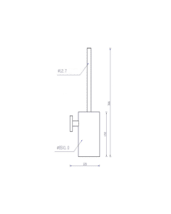 Inox Stainless Steel Toilet Brush