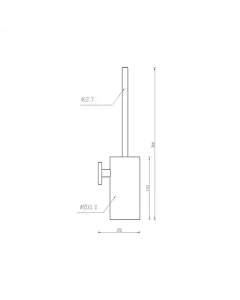 Inox Stainless Steel Toilet Brush