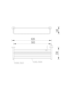 Inox Stainless Steel Towel Rail with Bar
