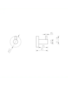 Inox Stainless Steel Robe Hook