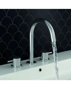 Inox Stainless Steel 3-Hole Deck Basin Mixer