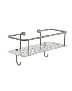 Single Square Shower Basket Stainless Steel
