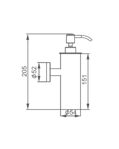 Inox Stainless Steel Wall Soap Dispenser
