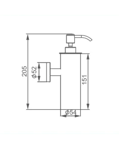 Inox Stainless Steel Wall Soap Dispenser