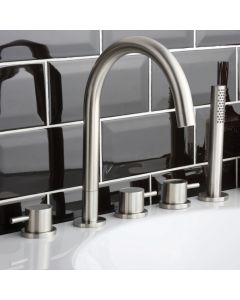 Inox Stainless Steel 5-Hole Bath Shower Mixer