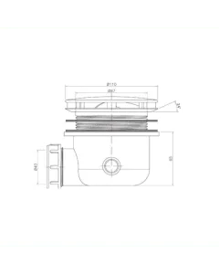 Inox Stainless Steel Shower Waste