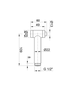 Inox Stainless Steel Douche Set