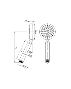 Inox Stainless Steel Shower Handset