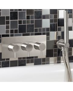 Inox Horizontal 2-Way Stainless Steel Thermostatic Shower