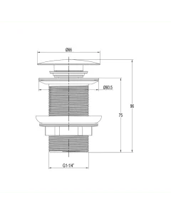 Inox Stainless Steel Unslotted Basin Waste