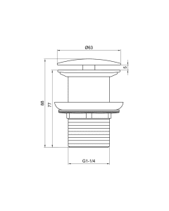 Inox Stainless Steel Slotted Basin Waste