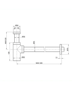 Inox Stainless Steel Bottle Trap