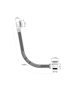 Inox Stainless Steel Click Clack Bath Waste