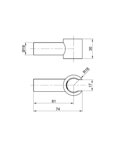 Inox Stainless Steel Wall Handset Holder