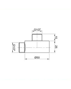 Inox Stainless Steel Wall Outlet