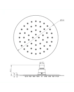 Inox Stainless Steel Glide Shower Head