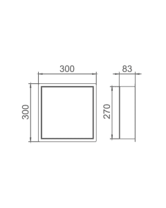 Inox Stainless Steel Square Shower Niche