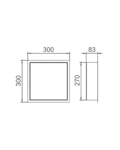 Inox Stainless Steel Square Shower Niche