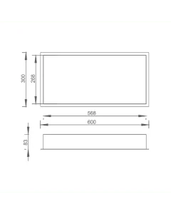 Inox Stainless Steel Rectangular Shower Niche