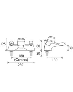 Java Bath Filler With Thermostatic Shower