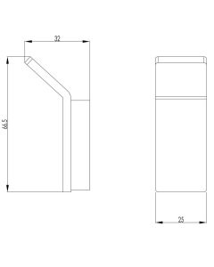 Hix Robe Hook Brass