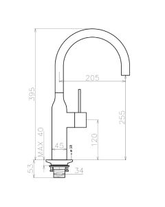 Apco Kitchen Sink Mixer Tap Chrome