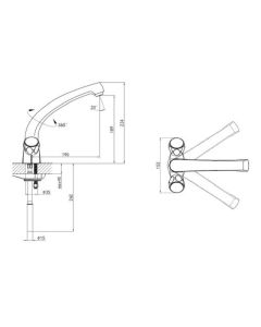 Astra Kitchen Sink Mixer Tap Chrome