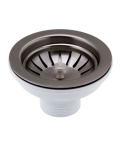 JTP 90mm Basket Strainer Waste Brushed Black