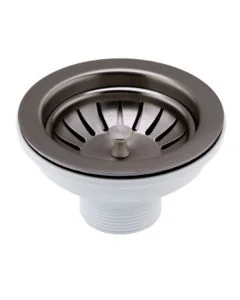 JTP 90mm Basket Strainer Waste Brushed Black