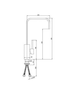 Dax Kitchen Sink Mixer Tap Chrome