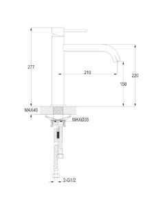 Florence Kitchen Sink Mixer Tap Chrome