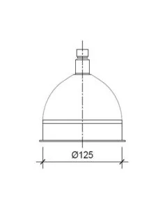 Grosvenor 125mm Round Shower Head Brass