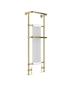 JTP Grosvenor 1500 x 574 Towel Rail Antique Brass