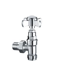 JTP Grosvenor Angled Radiator Valves Chrome 
