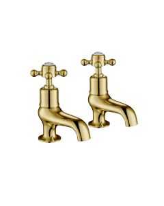 Grosvenor Cross Cloakroom Basin Taps Gold