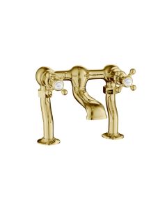 Grosvenor Cross Deck Bath Filler Gold