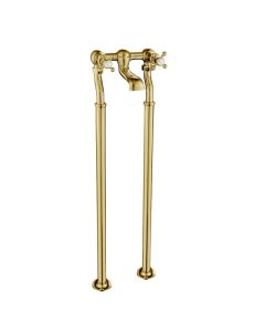 Grosvenor Cross Freestanding Bath Filler Gold