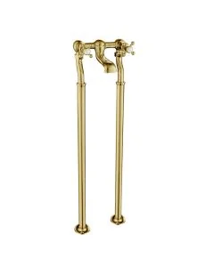Grosvenor Cross Freestanding Bath Filler Gold